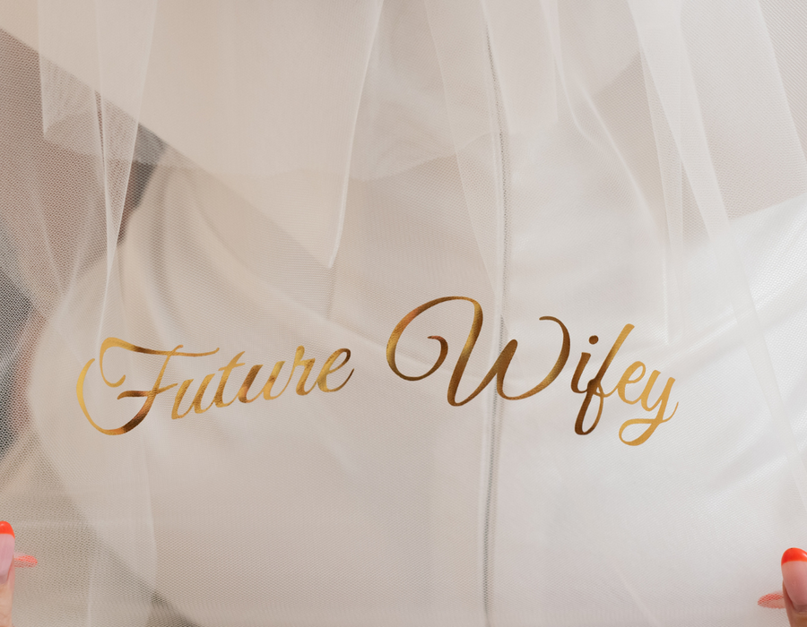 Personalised Bride Bow & Veil