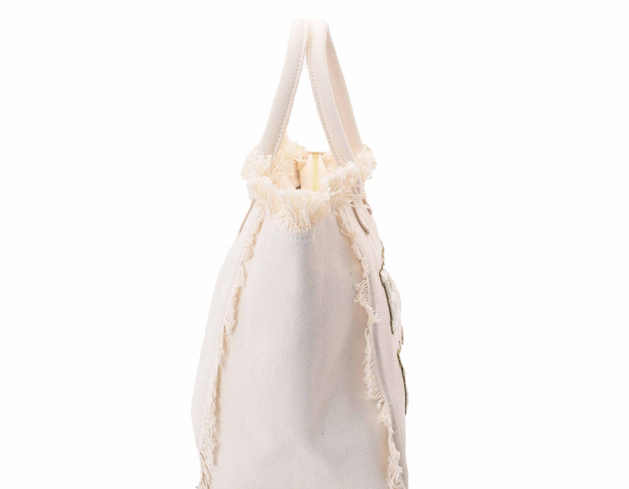 Cream St Bart’s Tote - “Hitched”