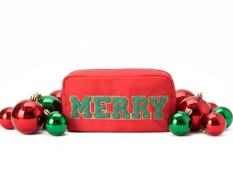 Red Medium Pouch - MERRY