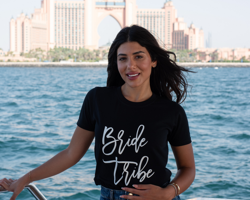 Black “Bride Tribe” T Shirt
