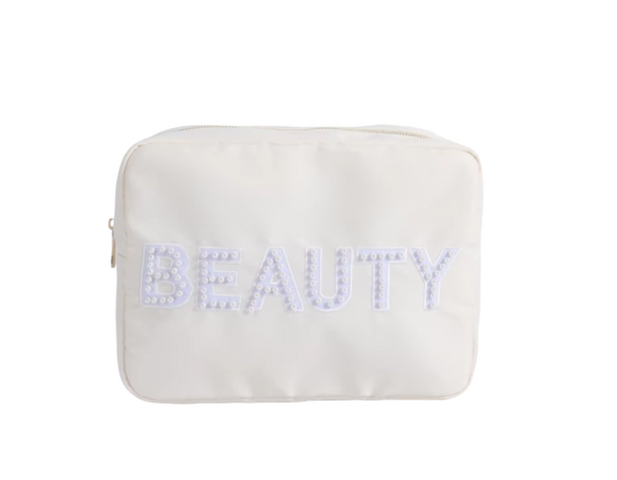 Cream Large Pouch - 