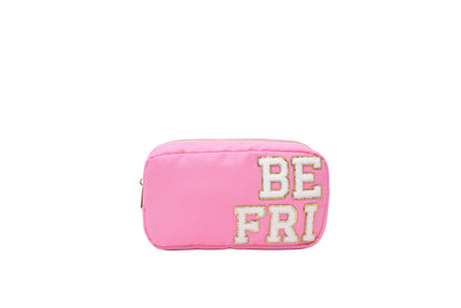 "Best Friends" Pouch Duo, Candy Pink, Set of 2