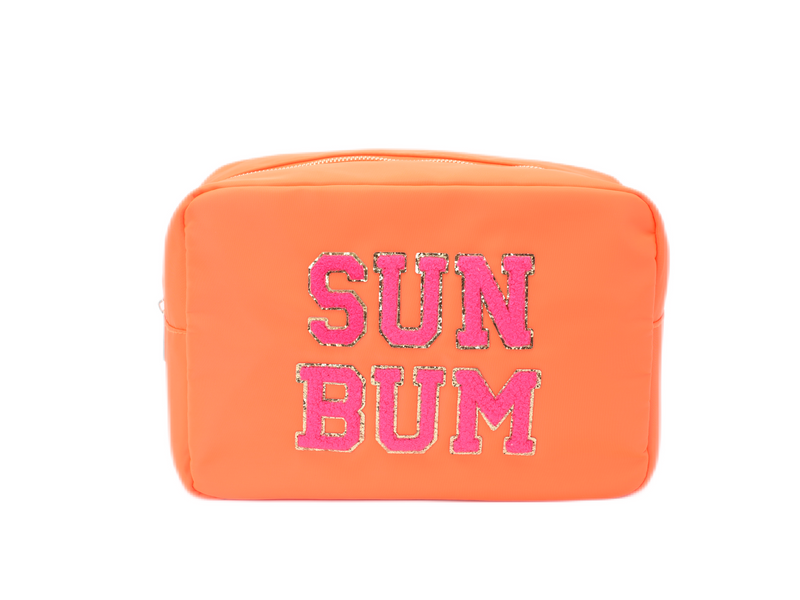 Large Neon Orange Pouch “Sun Bum”