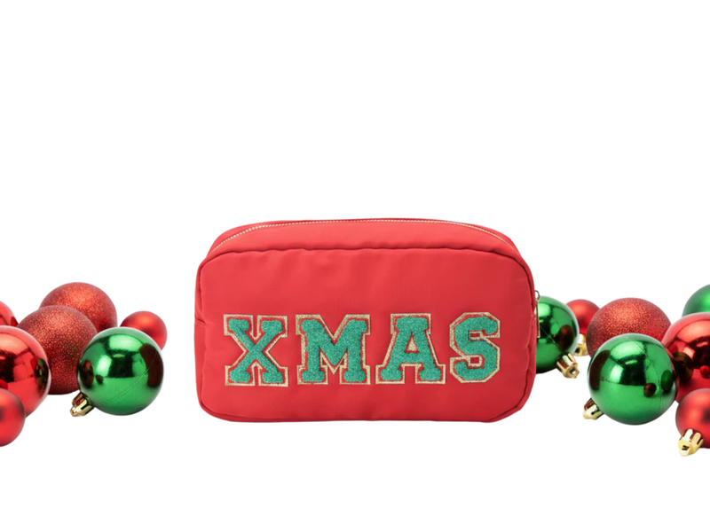 Red Medium Pouch - XMAS