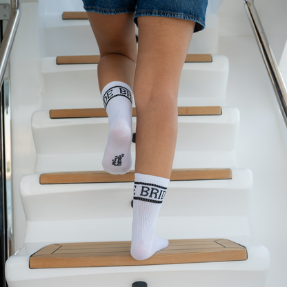 Bride Socks,  Cozy White Socks - The Happy Tribe