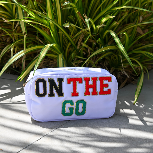 "On The Go" Medium Pouch, White