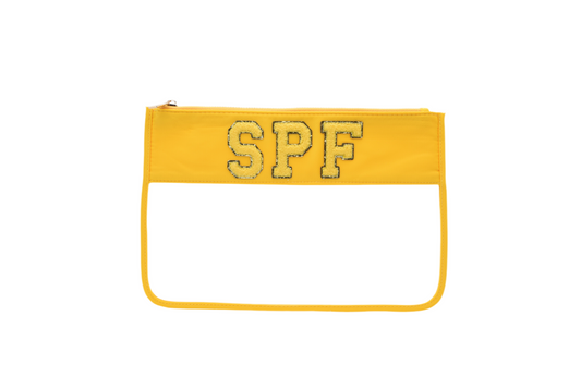 "SPF" Travel Pouch, Yellow