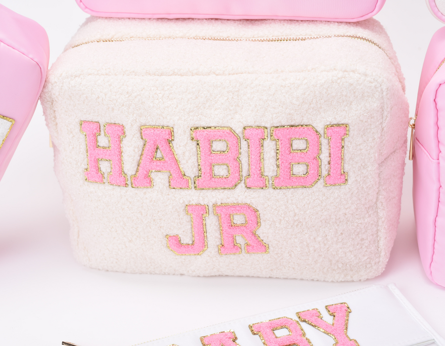 Cream,Baby Pink Teddy Large “HABIBI JR
