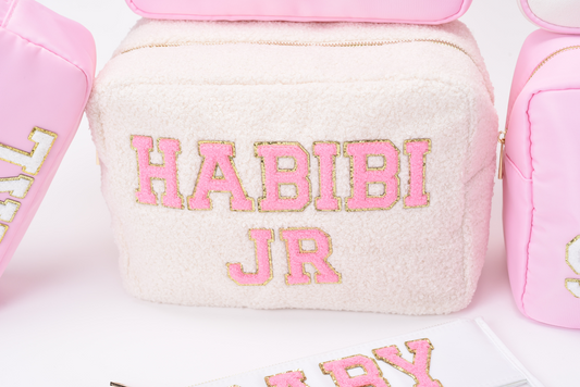 Cream,Baby Pink Teddy Large “HABIBI JR"