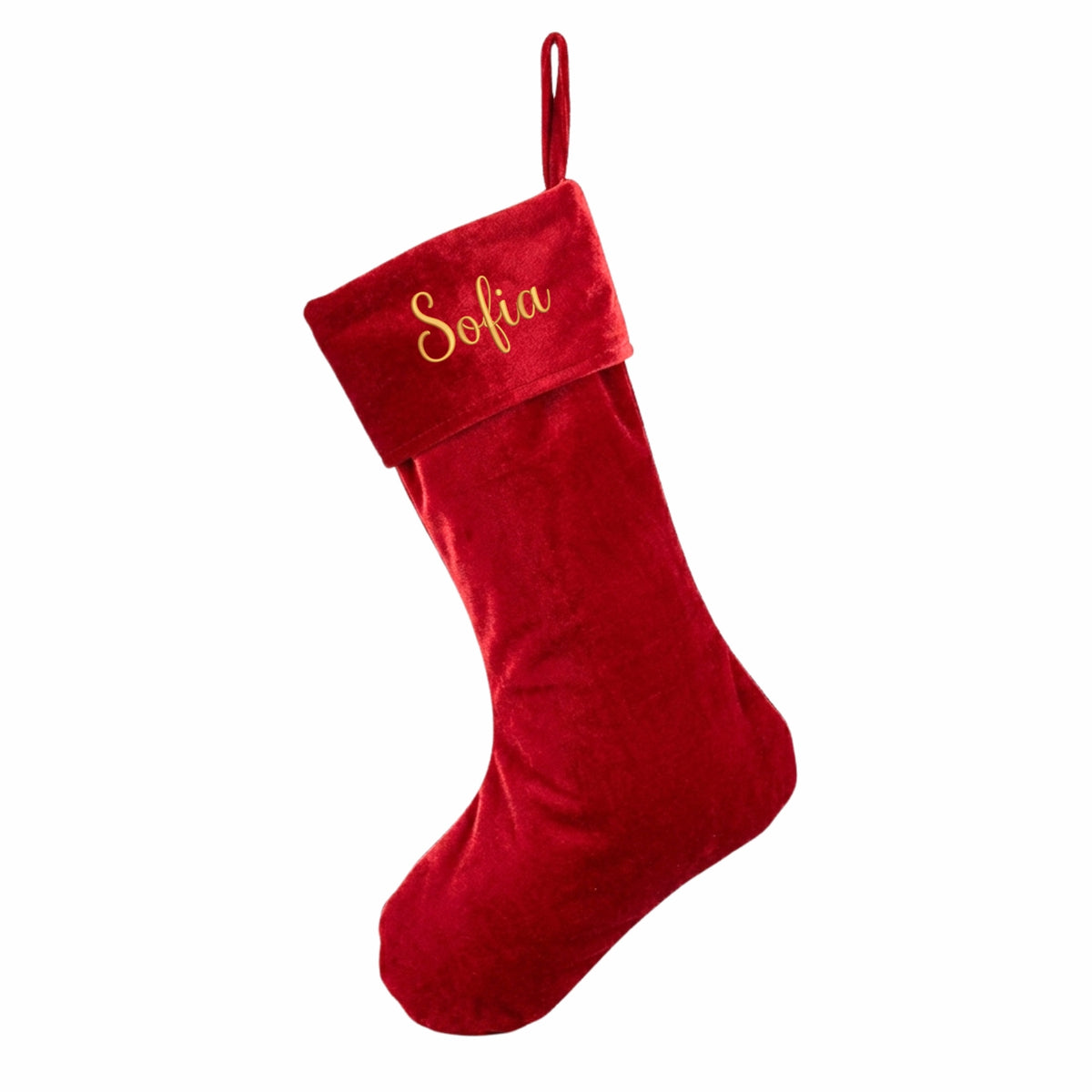 Personalised Velvet Christmas Stocking