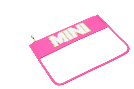 "Mini" Travel Pouch, Neon Pink