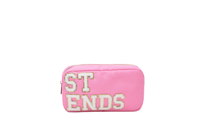 "Best Friends" Pouch Duo, Candy Pink, Set of 2