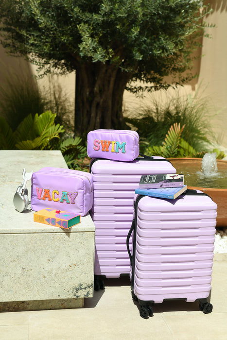 Lilac “Vacay & Swim” Bundle, Large & Medium Pouch