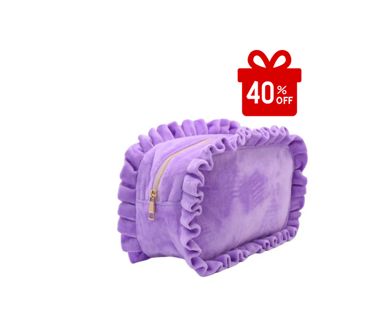 NEW Ruffle Personalised Pouch - Large