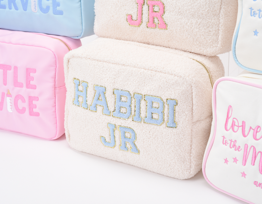 Cream,Baby Pink Teddy Large “HABIBI JR