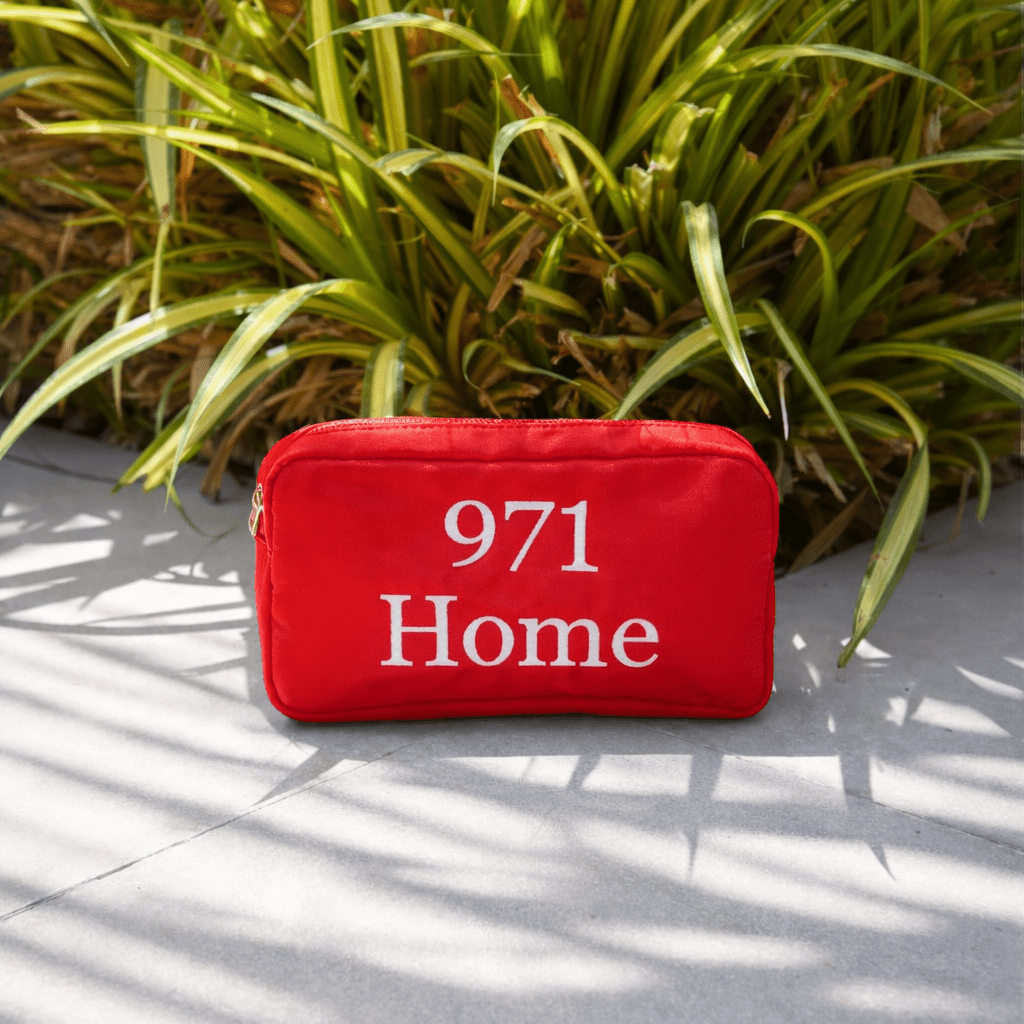 "971 Home" Small Pouch - The Happy Tribe