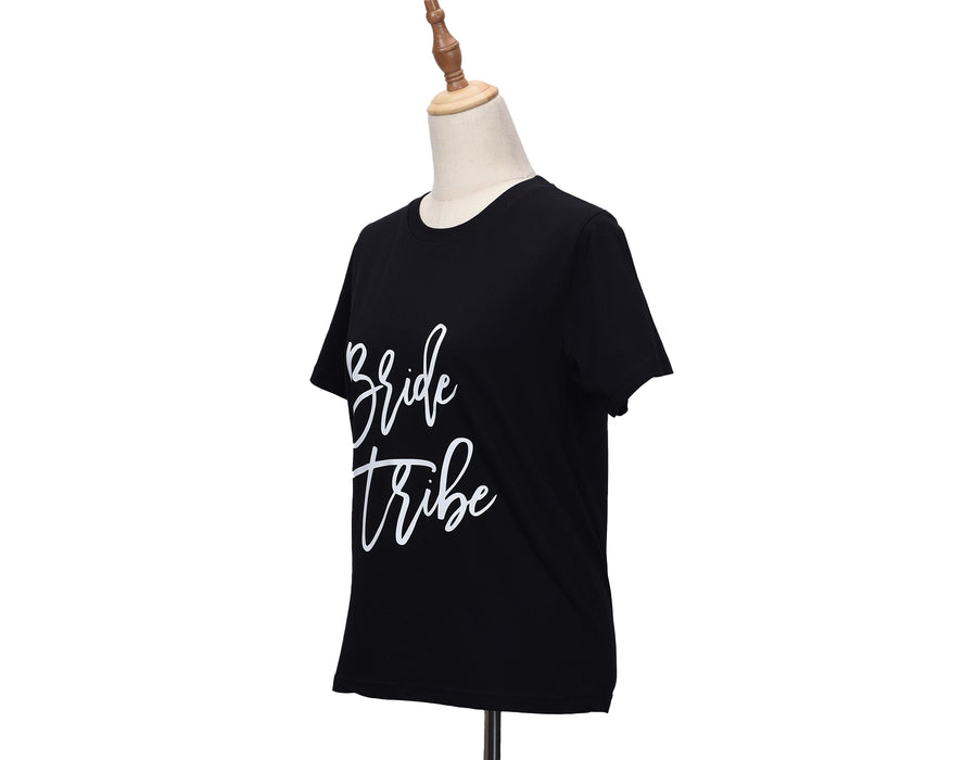 Black “Bride Tribe” T Shirt
