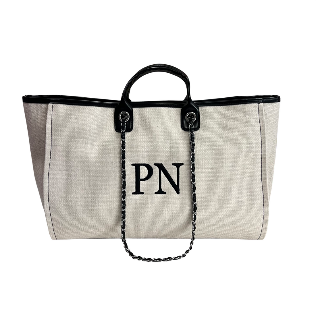 Personalised Extra Large Canvas Chain Tote Bag