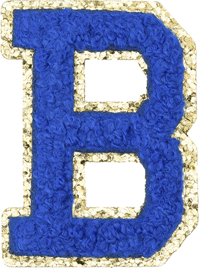 Royal Blue Letter - The Happy Tribe