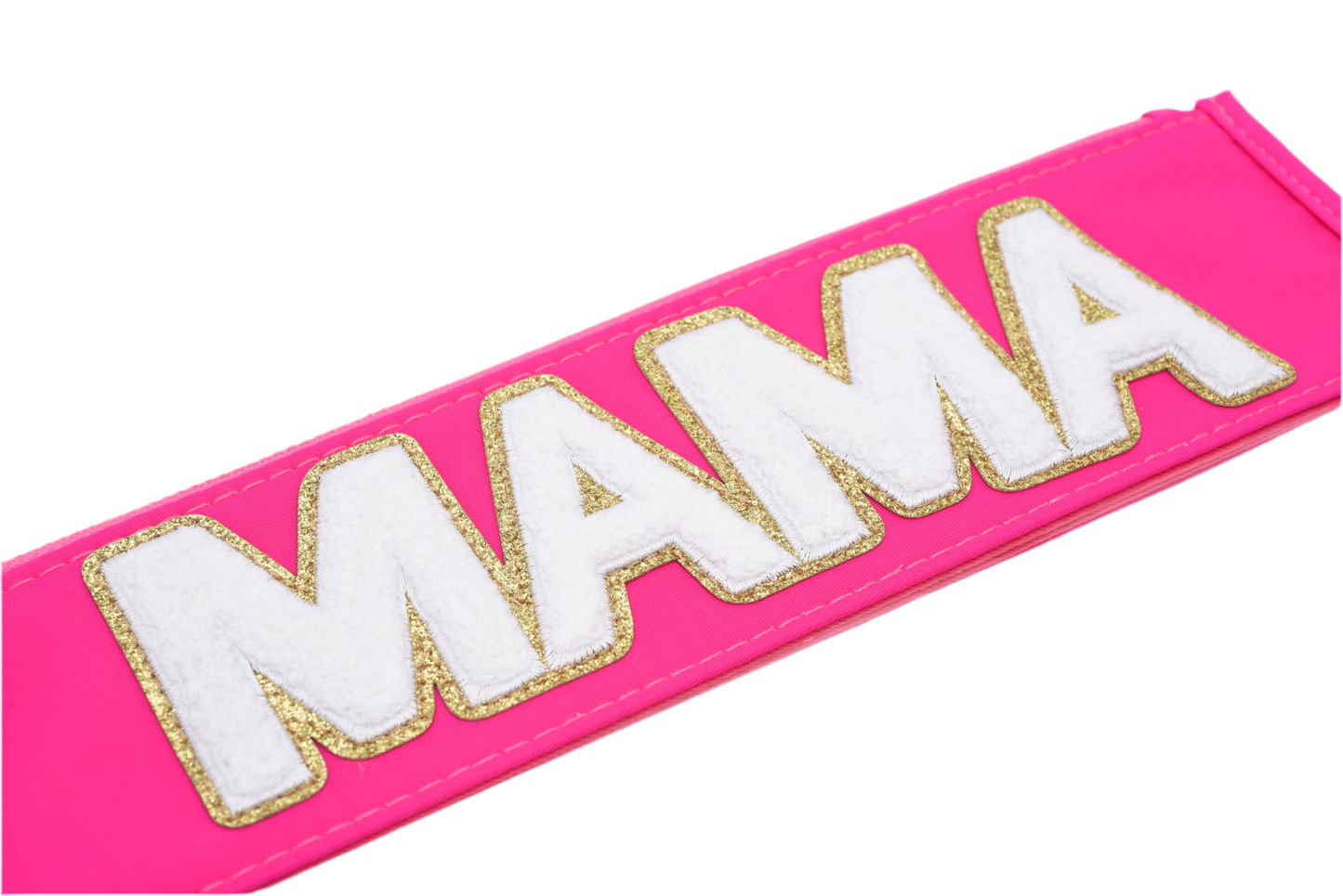 "Mama" Travel Pouch, Neon Pink