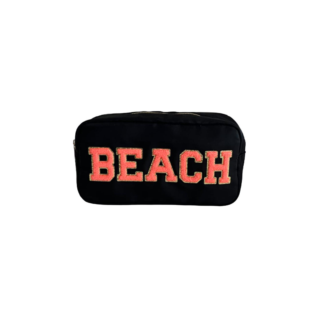 Black Medium Pouch - “Beach