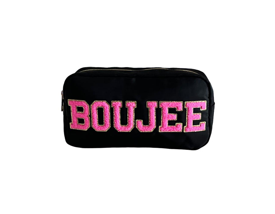 Black Medium Pouch - “Boujee