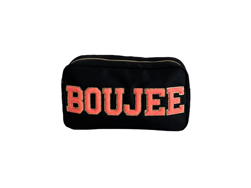 Black Medium Pouch - “Boujee