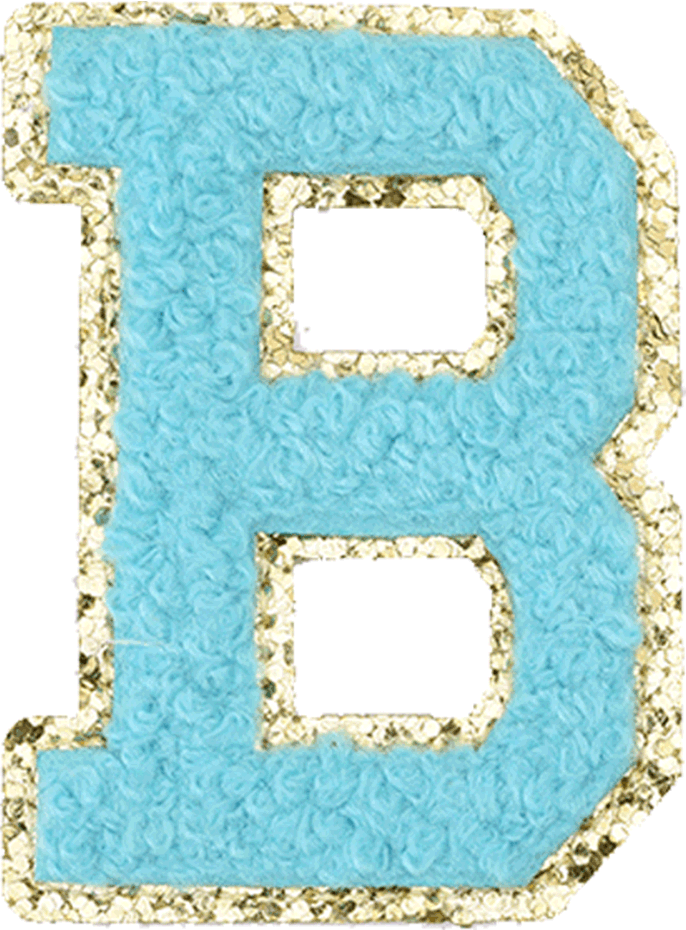 Turquoise Letter - The Happy Tribe