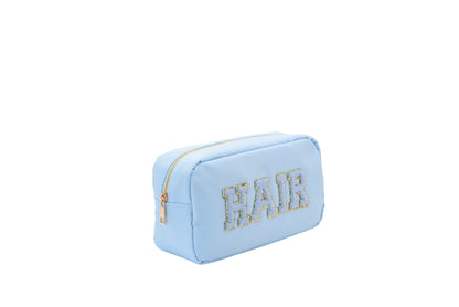 Baby Blue Medium Pouch - "Hair" - The Happy Tribe