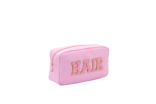 Baby Pink Medium Pouch - "Hair" - The Happy Tribe