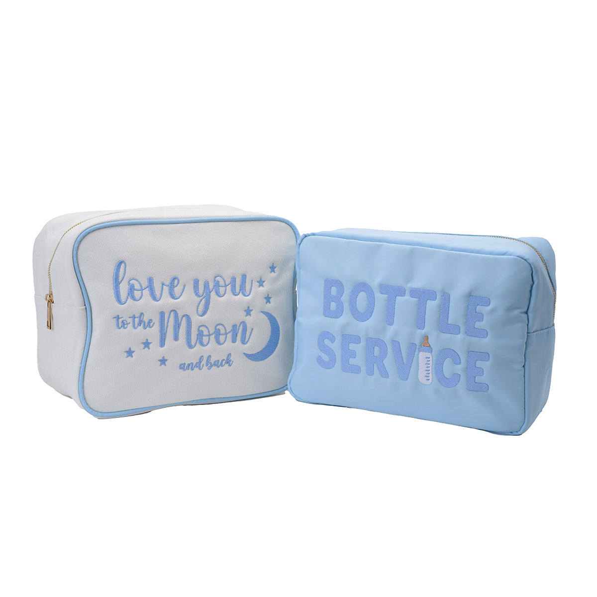 "Little Things" Medium Pouch, Baby Blue