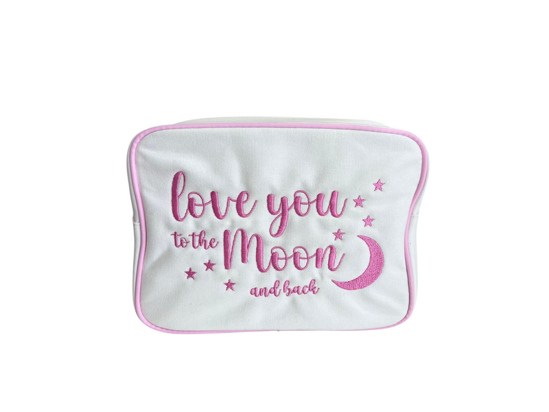 Cream Baby Pink Large Pouch 