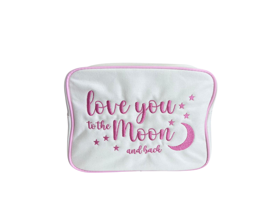Cream Baby Pink Large Pouch 