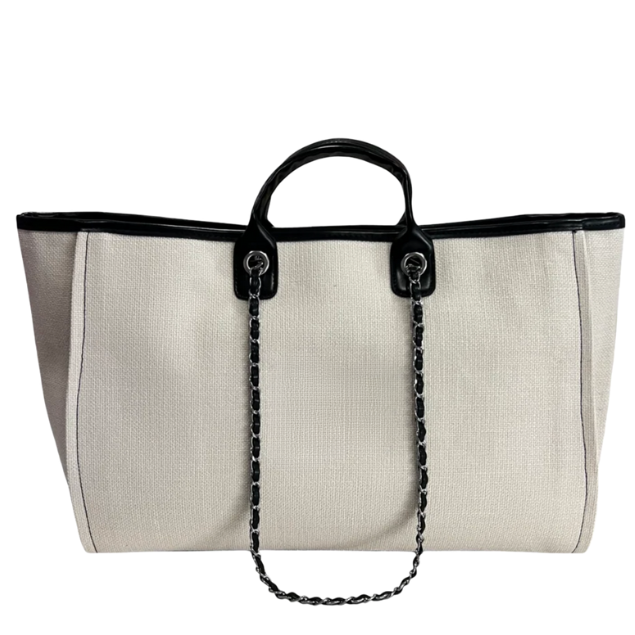 Personalised Extra Large Canvas Chain Tote Bag