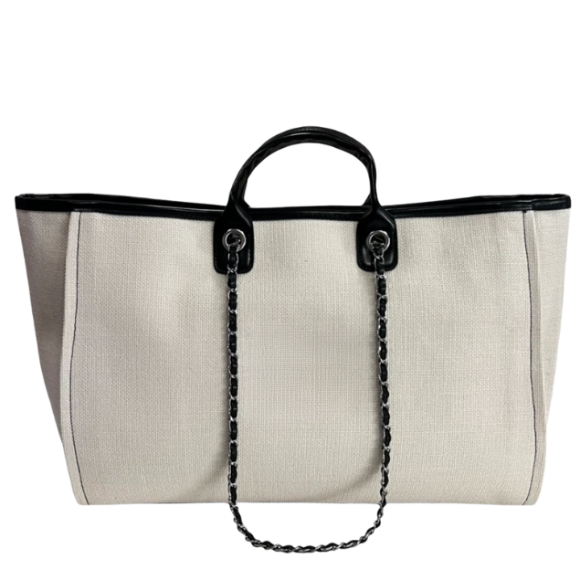 Personalised Extra Large Canvas Chain Tote Bag