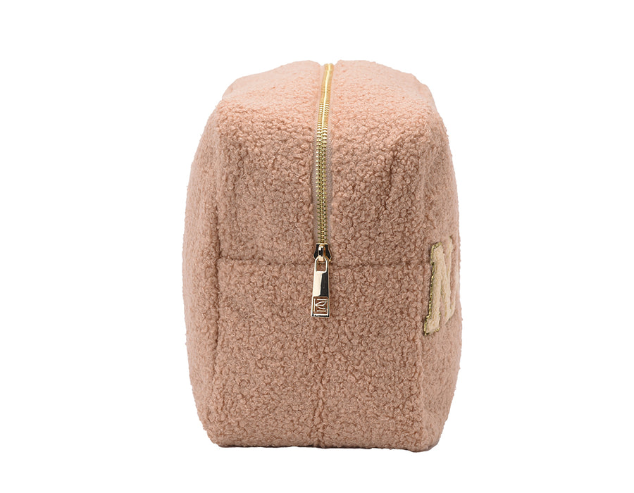 Beige Teddy Large Pouch - 