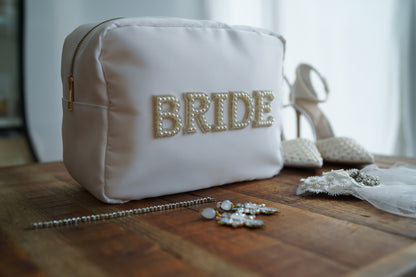 White Large “Bride” Pouch - The Happy Tribe