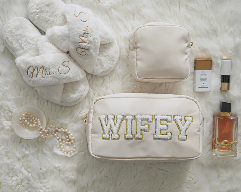 Medium Cream Pouch - 