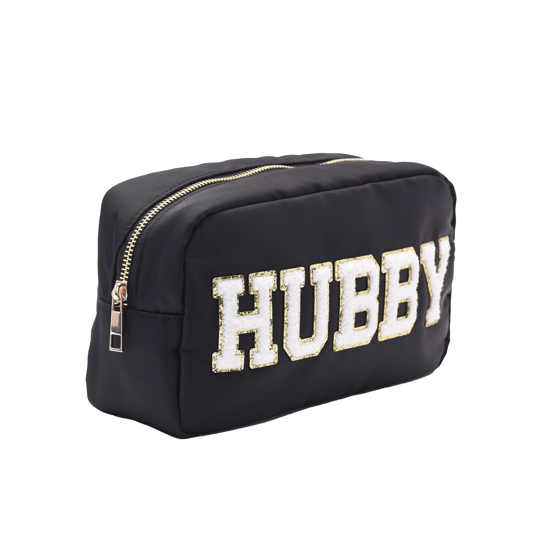 Black Medium Pouch - "Hubby” - The Happy Tribe