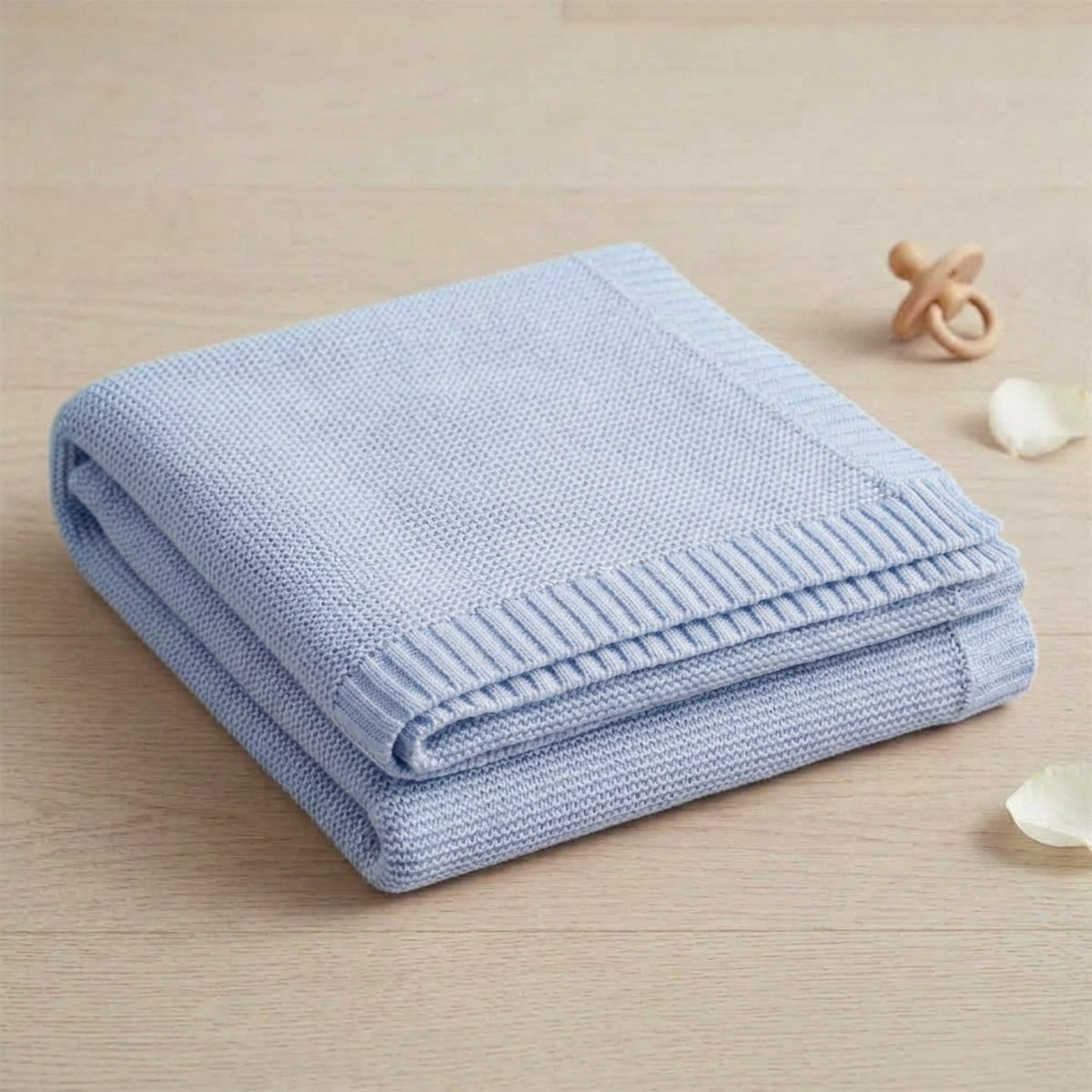 Personalised Knitted Baby Blanket