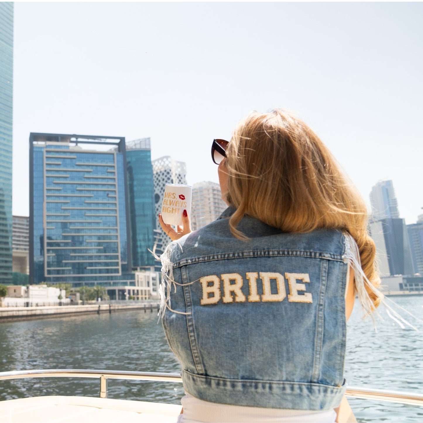 Bride Denim Tassel Waistcoat