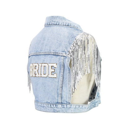 Bride Denim Tassel Waistcoat