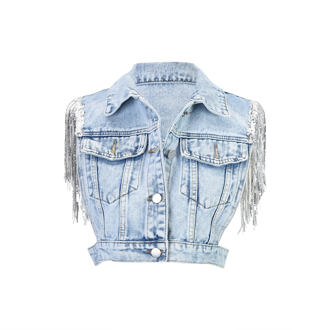 Bride Denim Waistcoat - The Happy Tribe