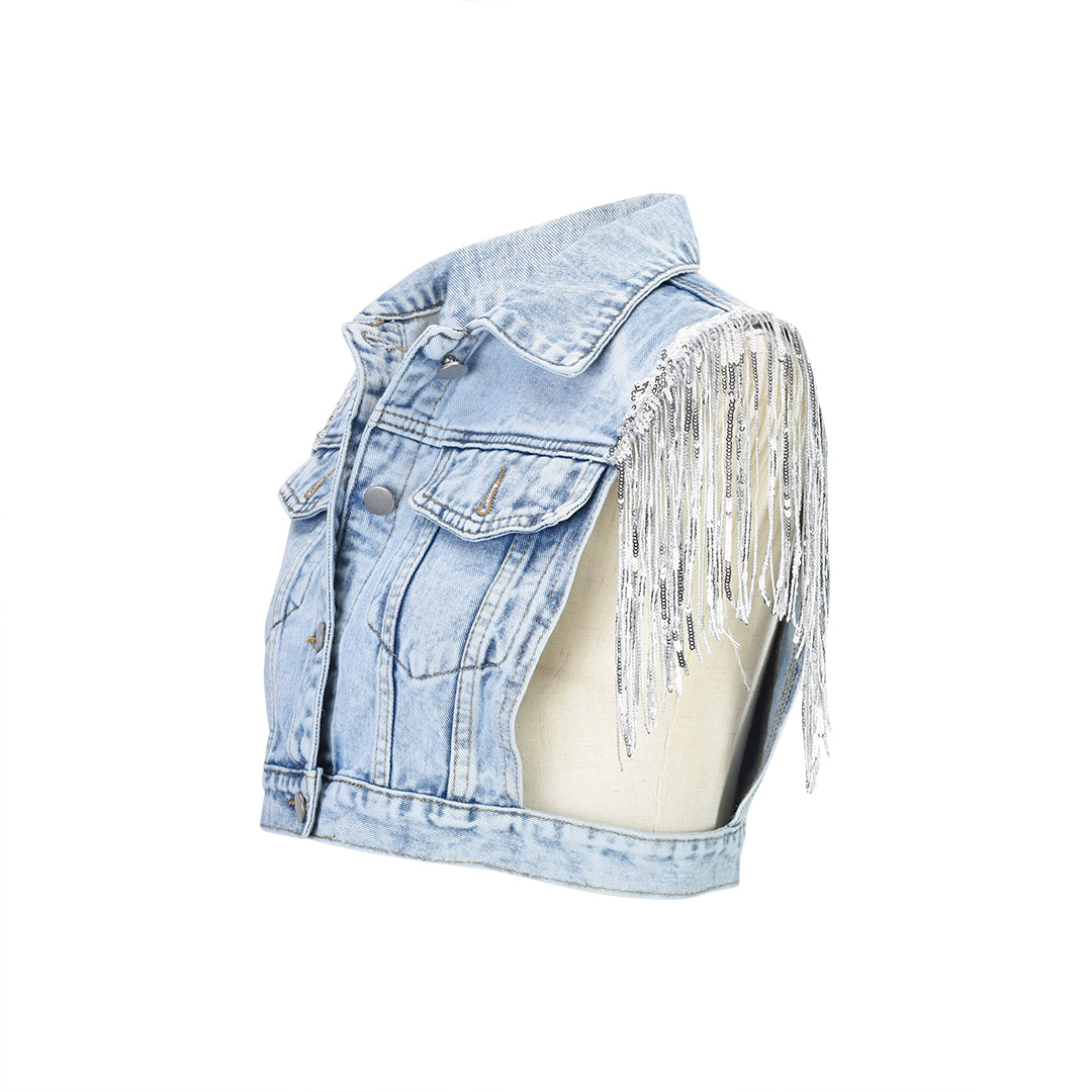 Bride Denim Waistcoat - The Happy Tribe