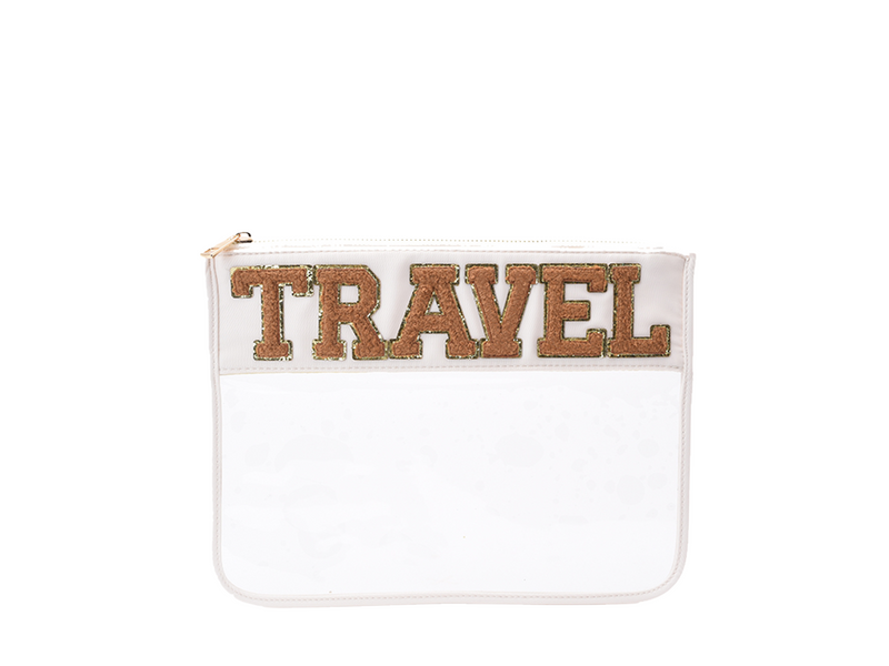 Beige Travel Pouch 