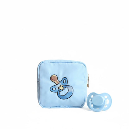 Baby Blue Extra Small Pouch  "Pacifiers"