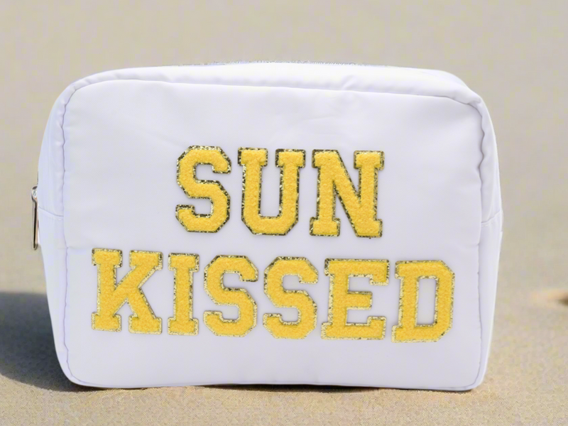 Large White Sun-Kissed Pouch