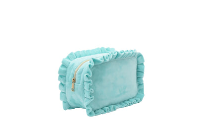 Luxury Personalised Ruffle Pouch – Large