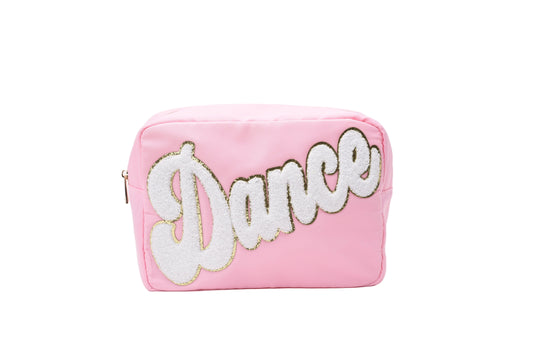 "Dance" Large Pouch, Baby Pink