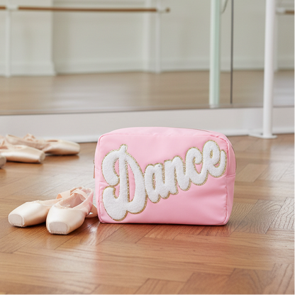 "Dance" Large Pouch, Baby Pink
